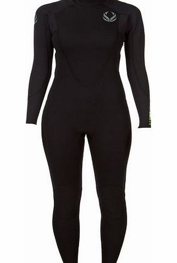 Surfdome Womens XSD 3/2mm Wetsuit - Black
