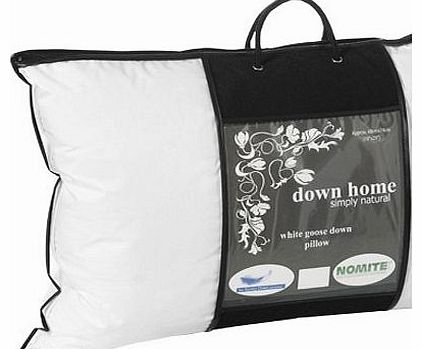 Home White Goose Down Pillows, 2 Pack