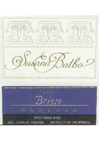 Susana Balbo Brioso, Mendoza