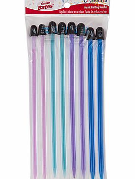 Susan Bates Crystalites Long Knitting Needles,