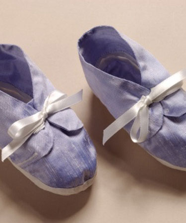 Susan Lawson Silk Christening BOOTIES.