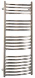 Adur Stainless Steel Curved Central Heating Towel Rail 1250 x 520mm (2600 BTUs)