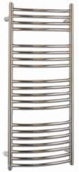 Sussex Adur Stainless Steel Curved Central Heating Towel Rail 1250 x 520mm (2600 BTUs)