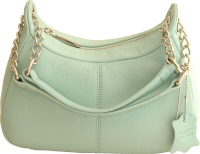 Susy Smith small mint coloured leather handbag