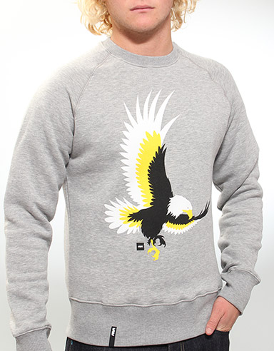 Sutsu Eagle Organic crew neck sweatshirt -