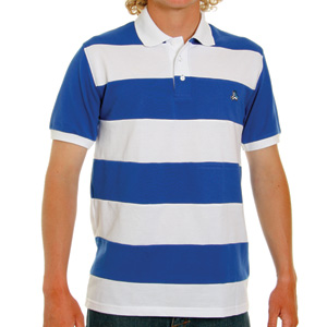 Stripe Polo shirt - Blue/White