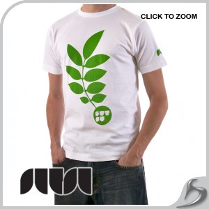 T-Shirts - Sutsu Leaf Logo T-Shirt - White