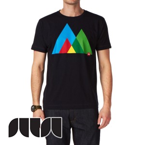T-Shirts - Sutsu Mountains T-Shirt - Navy