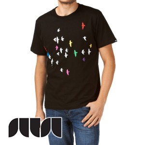 T-Shirts - Sutsu Wrong Way T-Shirt - Black