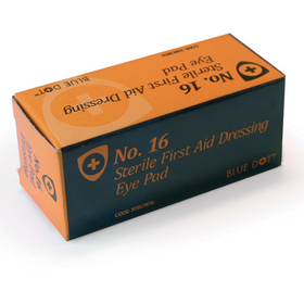 SUZH02 Blue Dot No.16 Sterile Eye Pad - Boxed
