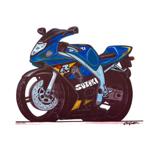 suzuki GSXR 600 - Blue Kids T-shirt