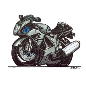 suzuki Hayabusa - Black T-shirt