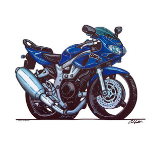suzuki SV650 - Blue T-shirt