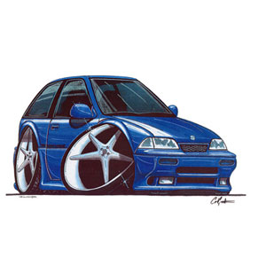 suzuki Swift GTI - Blue T-shirt