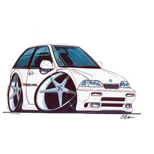 suzuki Swift GTI - White T-shirt