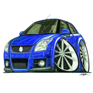 suzuki Swift Sport Blue Kids T-shirt