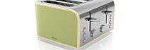 Swan 4 Slice Toaster - Green ST17010GN
