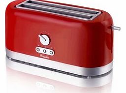 Swan ST10090REDN 4 Slice LongSlot Red Toaster