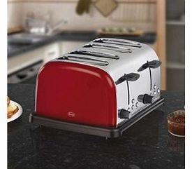 Swan ST14020REDN 4 Slice Red Toaster