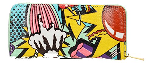 SwankySwans Punk Pop Art Print Wallet in Multicolor