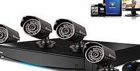 DVR9-1425 9CH D1 1TB DVR System + 4x PRO-535 CCTV KIT