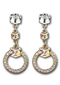 Crystal Geometric Drop Earrings 992680