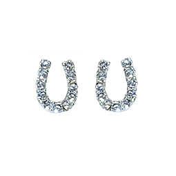Swarovski Crystal Horseshoe Earrings