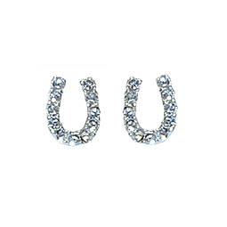 Swarovski Crystal Horseshoe Earrings