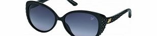 Swarovski Ladies Black SK0068 Dana Sunglasses