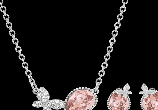 SWAROVSKI Red Cinderella Necklace and Earrings