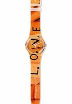 Swatch Love Game Multicolour Silicone Strap Watch