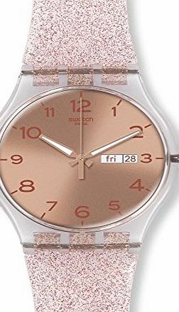 Swatch New Gents Watch Pink Glitter SUOK703