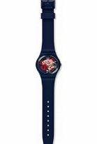 Swatch Porticciolo Blue Silicone Strap Watch