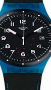 Swatch Sistem51 Class Black Silicone Strap Watch