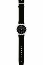 Swatch Unisex Black Classiness Silicone Strap