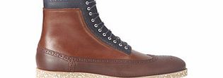 SWEAR LONDON Logan brown leather lace-up boots