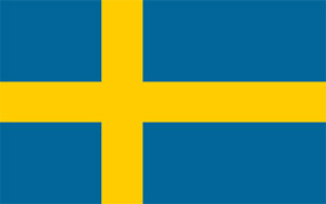 Sweden paper table flag, 6`` x 4``