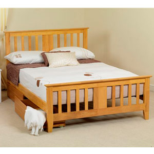 Sweet Dreams , Gere, 5FT Kingsize Bedstead - Oak