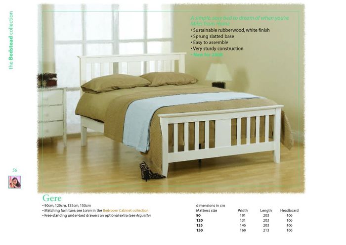 Sweet Dreams Beds Gere 4ft Small Double Wooden Bedstead