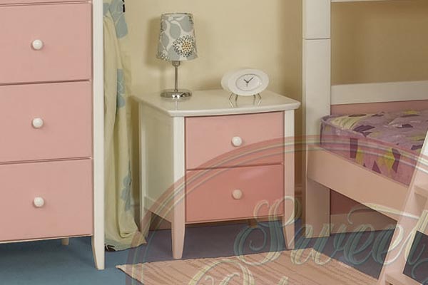 Sweet Dreams Beds Kipling Pink Bedside Cabinet