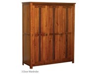 Sweet Dreams Curlew 3 Door Wardrobe Cherry Flat