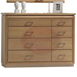Sweet Dreams Gwynneth 6 Drawer Chest in Light Oak finished Rubberwood