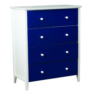 Sweet Dreams Kipling Blue 5 Drawer Chest