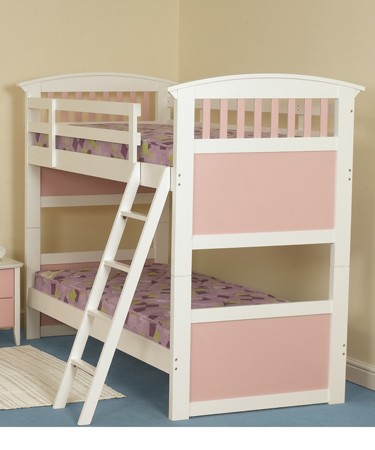 Sweet Dreams Pink Shaker Style Bunk Bed