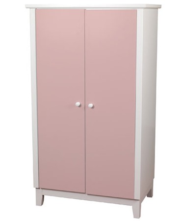 Sweet Dreams Pink Shaker Style Two Door Wardrobe