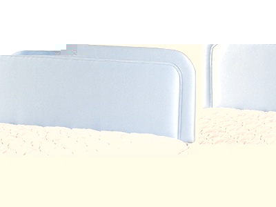 Pisces Headboard Single (3) Chenille Mocha