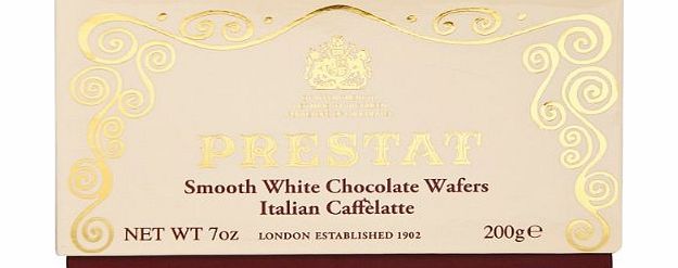Sweets Prestat White Choc Caffelatte Wafer Thin 2x200g