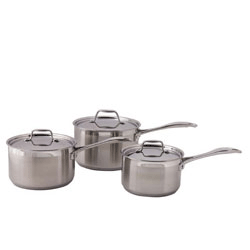 Swift Supreme 3 piece saucepan set  stainless