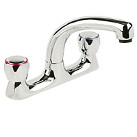 SWIRL Contract Deck Sink Mixer Taps Chrome