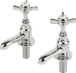 Swirl, 1228[^]15471 Edwardian Basin Taps Pair 15471